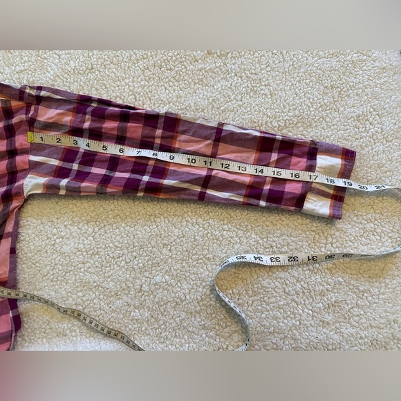 Old Navy Women’s Long Sleeve Button Down Boyfriend Plaid Shirt Size Medium - Picture 11 of 12